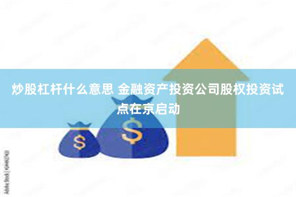 炒股杠杆什么意思 金融资产投资公司股权投资试点在京启动