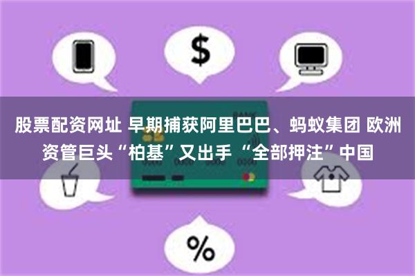 股票配资网址 早期捕获阿里巴巴、蚂蚁集团 欧洲资管巨头“柏基”又出手 “全部押注”中国