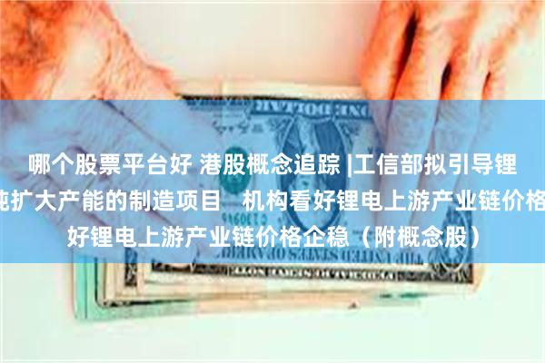 哪个股票平台好 港股概念追踪 |工信部拟引导锂电池企业减少单纯扩大产能的制造项目   机构看好锂电上游产业链价格企稳（附概念股）