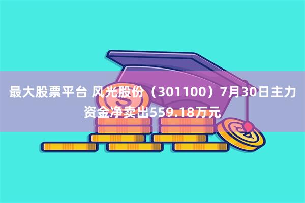 最大股票平台 风光股份（301100）7月30日主力资金净卖出559.18万元